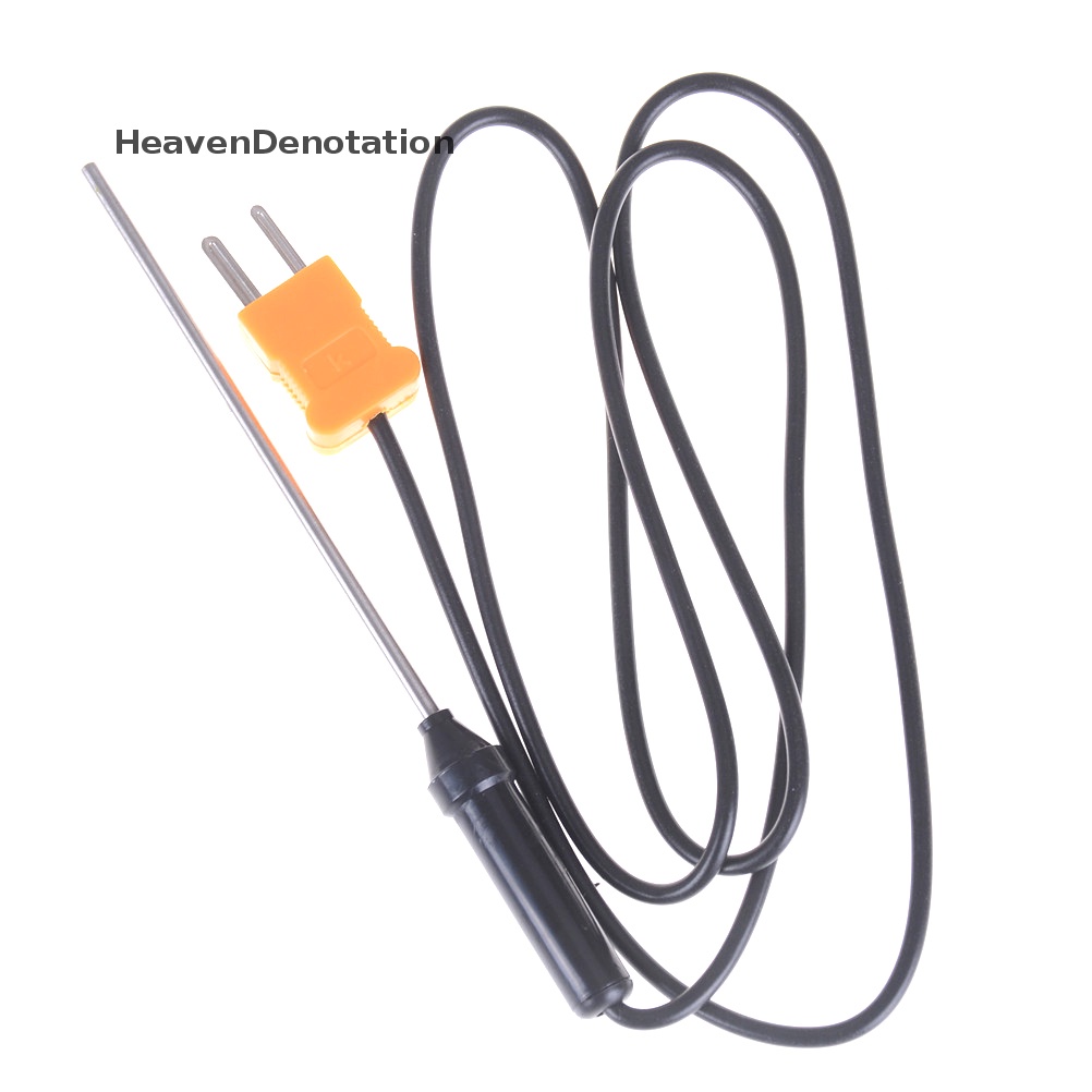 [HeavenDenotation] Probe Stainless Steel Thermocouple Tipe K Untuk Termometer Suhu Digital 1pcs Thermocouple Probe Sensor Temperature Controller Tipe K Dengan Kabel Kawat TP-0