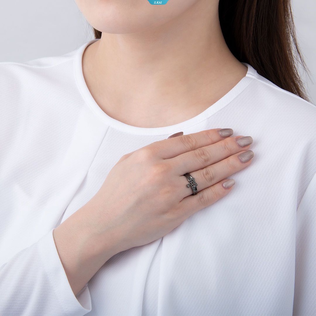 Kawaii Sanrios Kuromi Kartun Anime Peripherals Lolita Nama Bersama Dasi Kupu-Kupu Untuk Membuka Desain Cincin Gadis Ins Musim Panas Aksesoris [ZK]