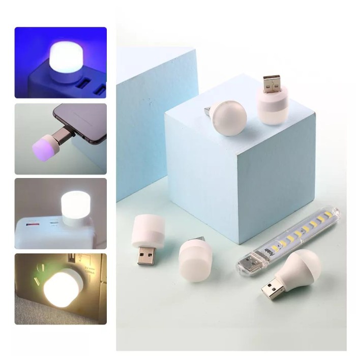 LAMPU LED MINI USB Lampu LED MINI BULAT USB