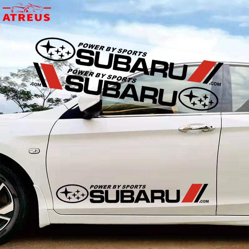 Subaru Stiker Mobil Auto Door Side Body Decor Decals Anti Gores Cover Lecet Untuk Subaru Crosstrek Forester XV Impreza WRX sti Pedalaman Levorg BRZ Aksesoris Dekorasi Mobil