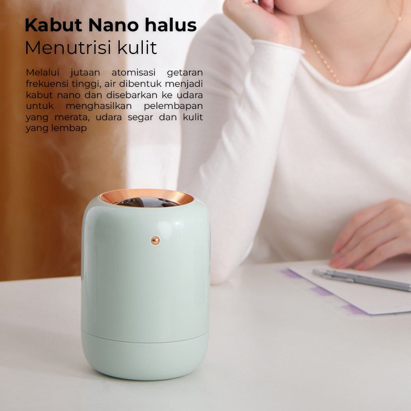 Muxnw M09 Dual Jet Humidifier  Mini Air Humidifier pelembab udara