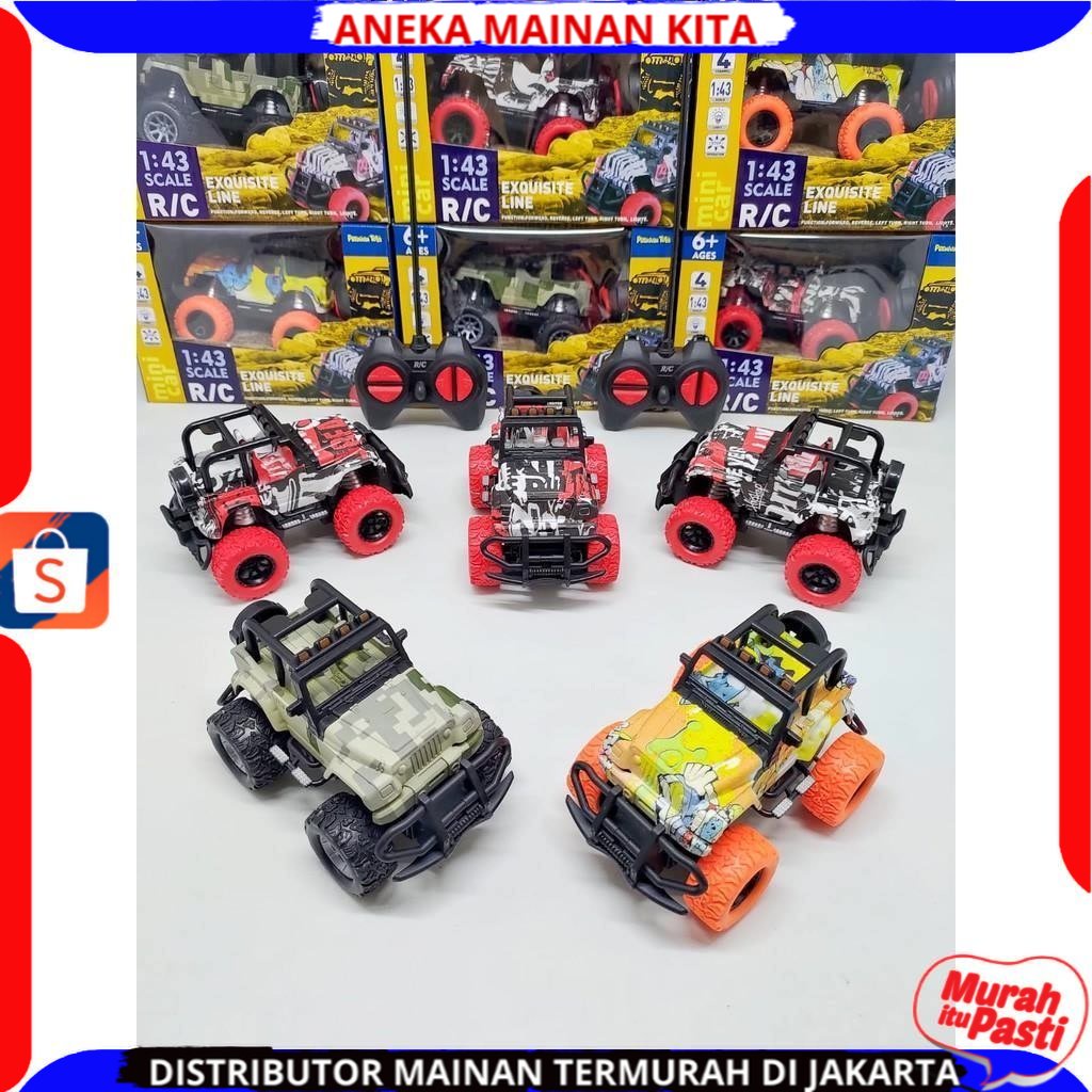 Mainan Anak Mobil Remote control Offroad RC Rock Crawler Jeep Mini Climber