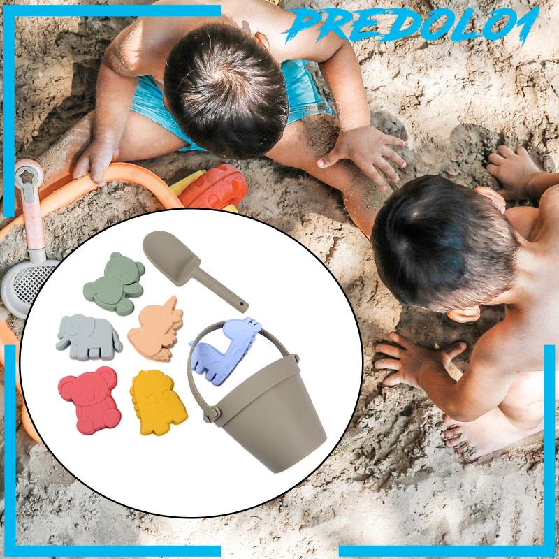 [Predolo1] 8pcs Set Ember Dan Sekop Pantai Untuk Kolam Pantai Kegiatan Outdoor