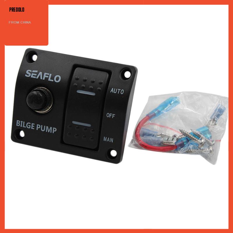 [Predolo] Bilge Pump Switch Panel Automatic/Off/Manual with built in fuse