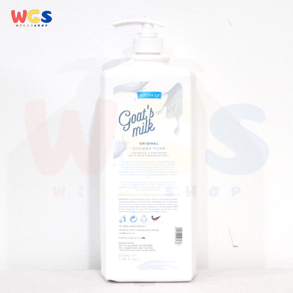 Sophia Kp Goats Milk Shower Foam Original 2.3 L - Sabun Mandi