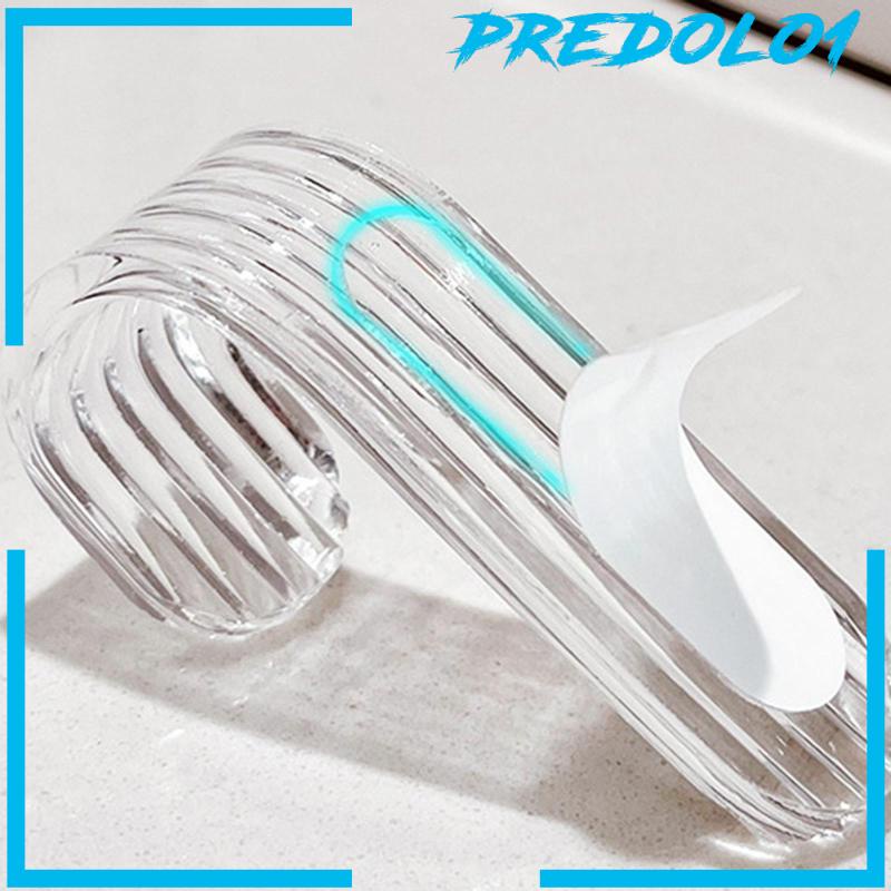 [Predolo1] 10pcs Kait Perekat Akrilik Bening Tempat Kunci Untuk Topi Gantung Baju Pintu