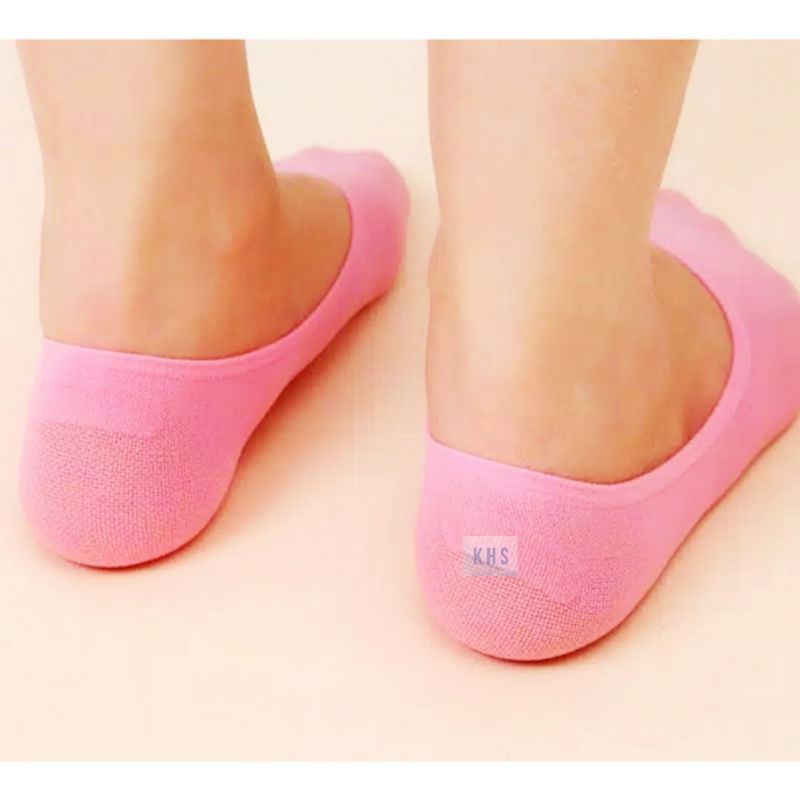 Kaos Kaki Hidden Pendek Balet Anti Slip Invisible Flat Shoes