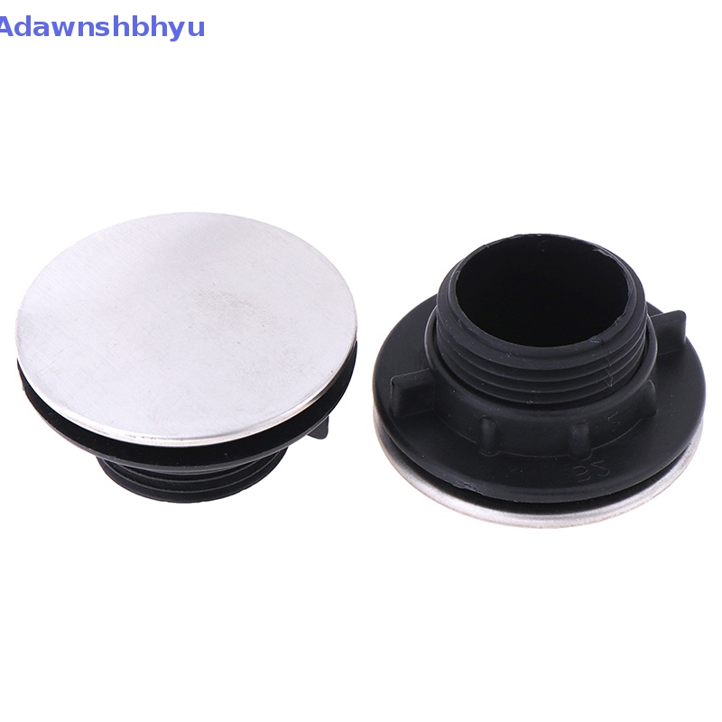 Adhyu 2Pcs Penutup Lubang Keran Wastafel Penutup Lubang Kran Dapur Stainless Steel ID