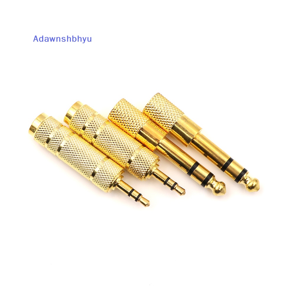 Adhyu 2Pcs Convertor Adapter Audio Stereo 6.35mm Ke 3.5mm Untuk Microphone Headphone ID