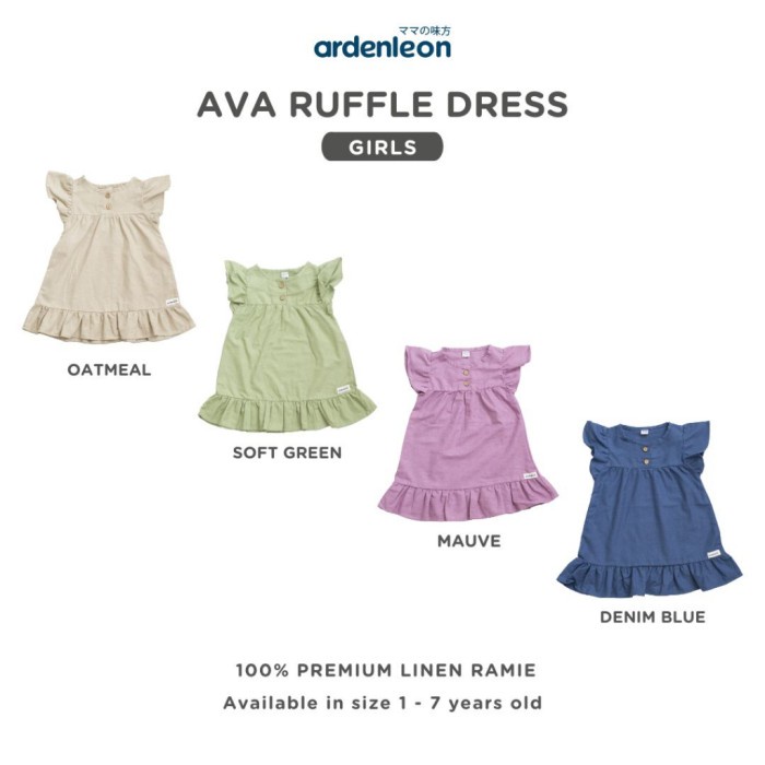 ARDENLEON  - Ava Ruffle Dress | Dress Anak Perempuan
