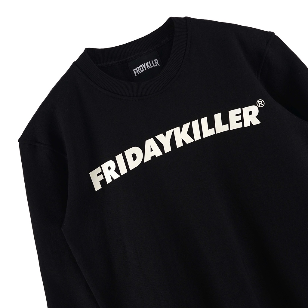 SWEATER FRIDAY KILLER | CORE BLACK CREWNECK