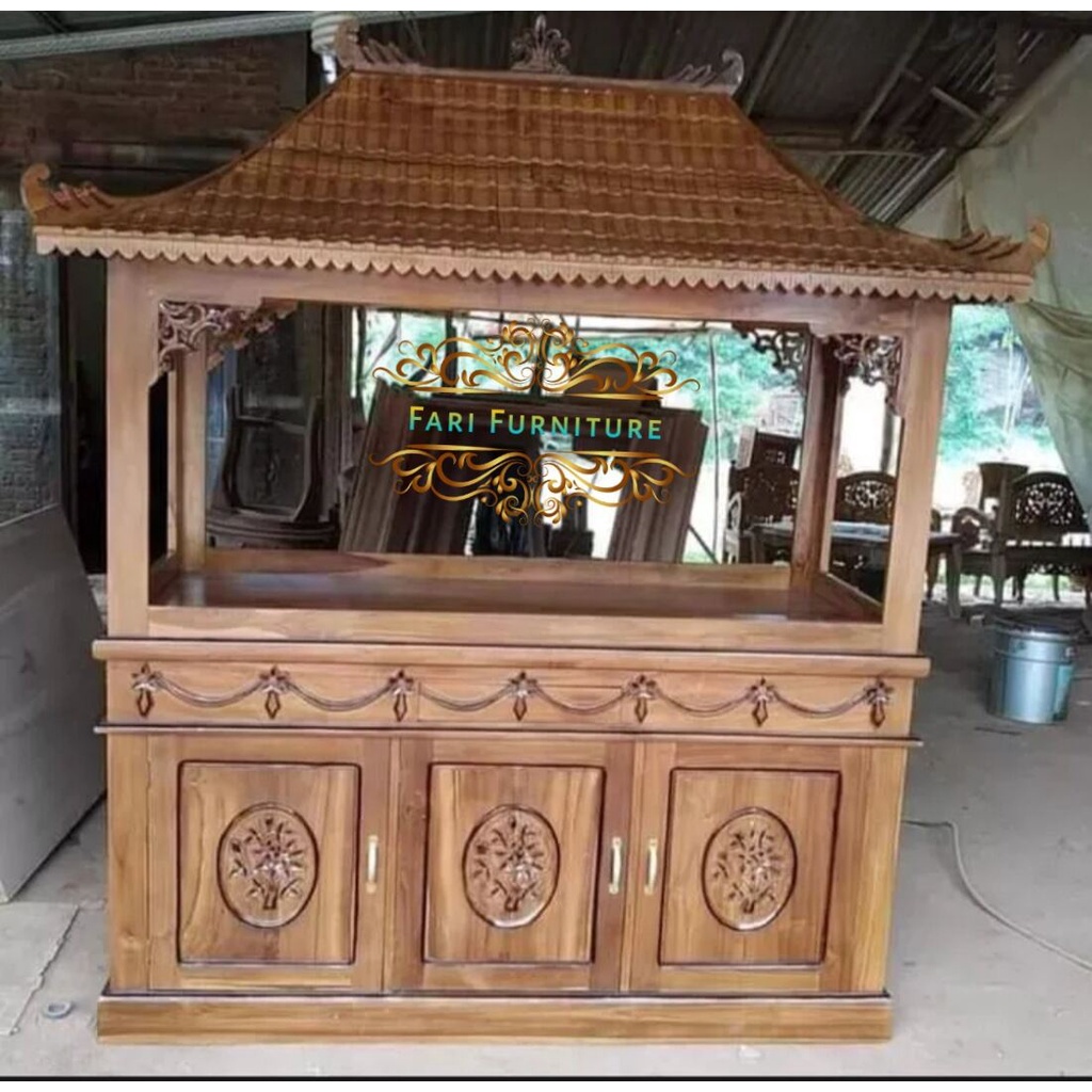 Bufet Aquarium Mewah Furnitire Jepara