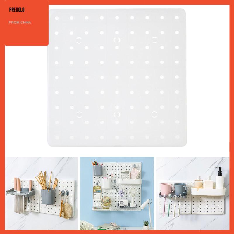 [Predolo] Pegboard Wall Panel DIY Hole Board Papan Penyimpanan Untuk Craft Room Office Entry