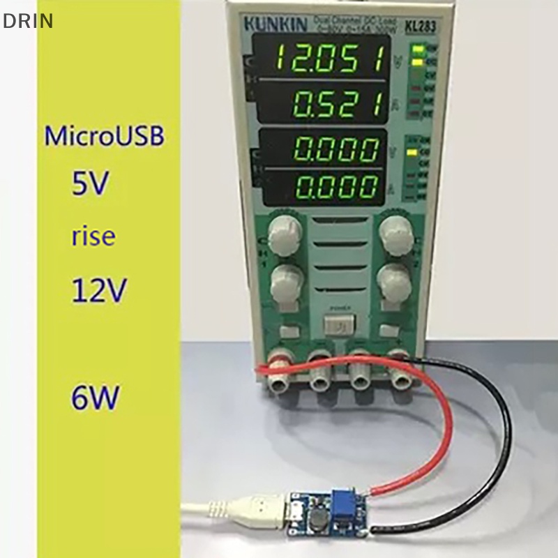 Dr DC-DC Modul Boost Adjustable 2A Boost Plate Step Up Module Dengan/Tanpa MICRO USB 2V-24V Ke 5V 9V 12V 28V vn