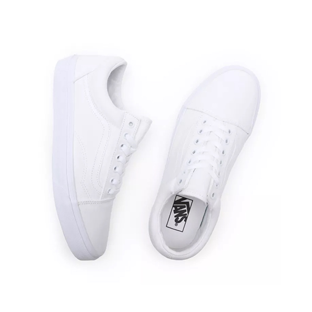 SEPATU VANS OFF THE WALL | OLD SKOOL TRUE WHITE