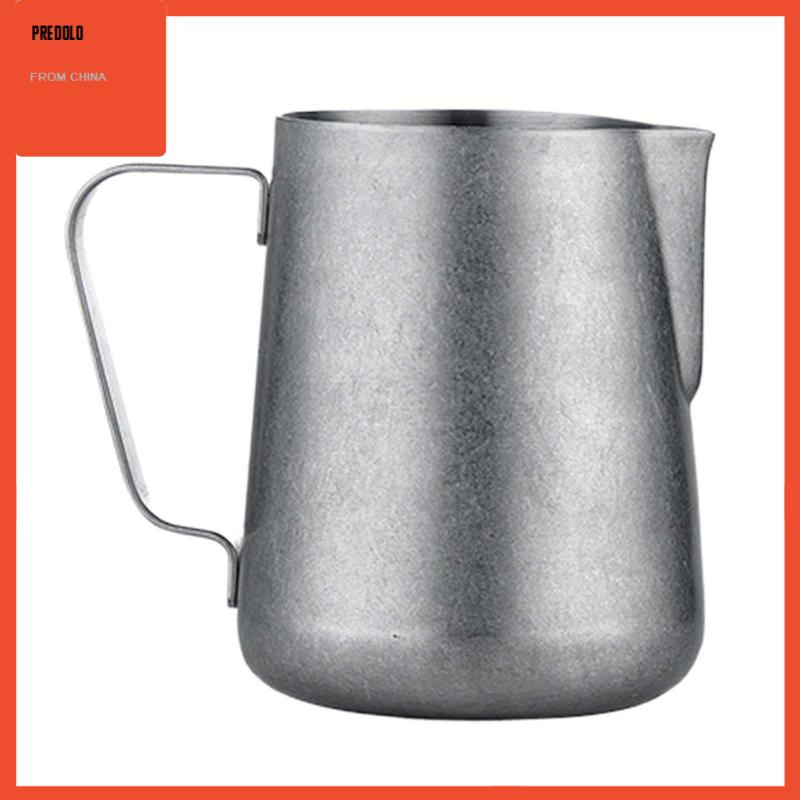 [Predolo] Coffee Milk Frothing Jug, Stainless Steel, Pitcher Kukus Espresso Untuk Cafe, Cappucino