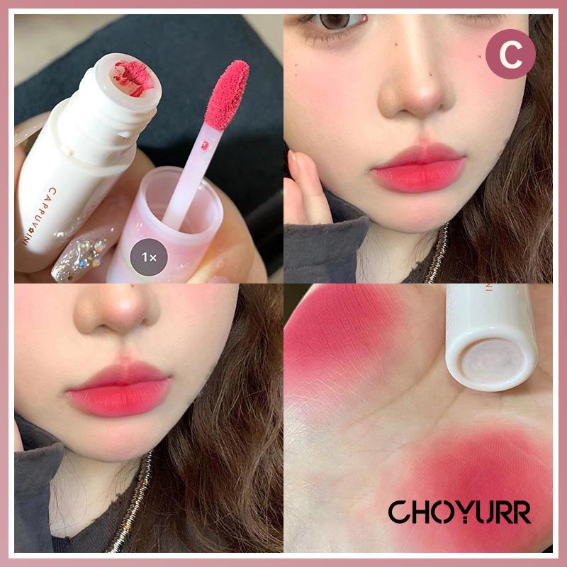 【COD】Cappuvini Lip Tint Spring Matte Velvet Lip Glaze Tahan Lama Dan Tahan Air Long Lasting -CH