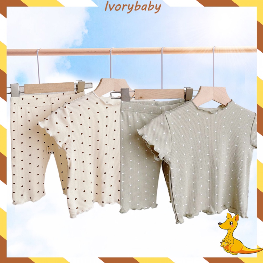 Ivorybaby Baju tidur anak bayi import Piyama anak set Pajamas anak sutra es