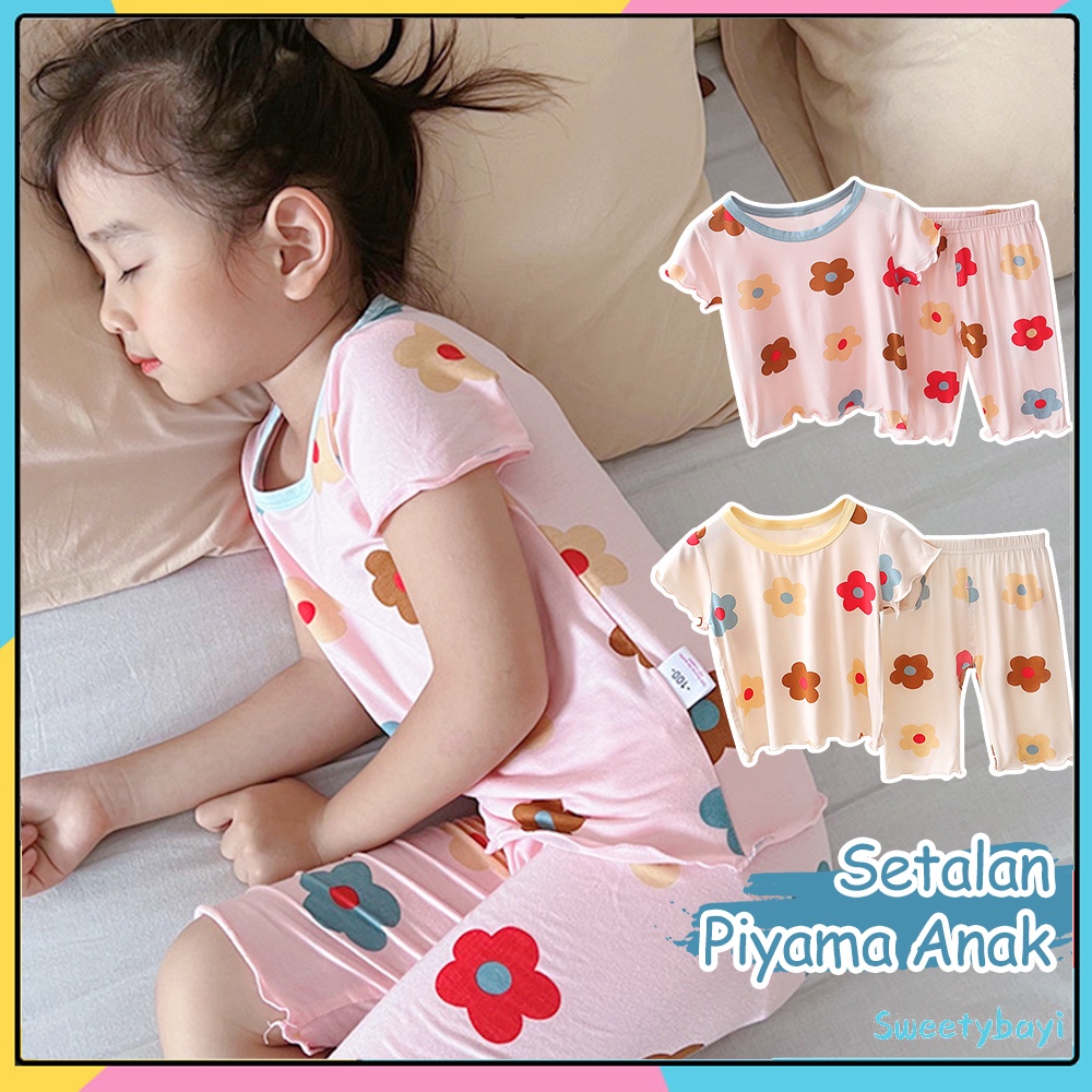 SweetyBayi Piyama setelan anak perempuan Baju tidur piyama anak Piyama anak karakter