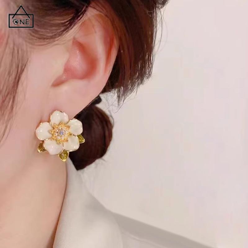 COD❤️Anting Tusuk Motif Bunga Gaya Korea Fashion Untuk Wanita-A.one