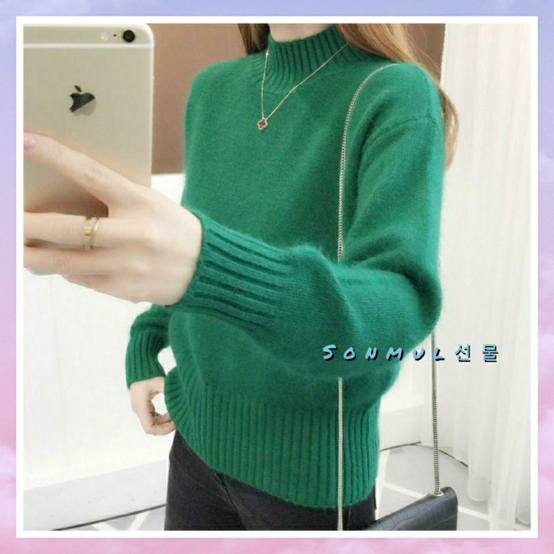 IMPORT WOMAN WINTER AUTUMN KNIT TOP THERMAL 'NINA' BAJU ATASAN RAJUT WANITA MUSIM DINGIN GUGUR