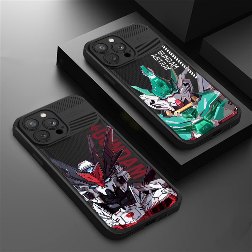 Case Serat Karbon OPPO A17 A57 2022 A15 A16 A16K A76 A36 A54 A53 A12 A5S A7 A3S A11k A52 A96 A74 A94 A37 F9 5F A1K A55 C1 C2 Anime Keren Gundam Cross Grain Phone Cover