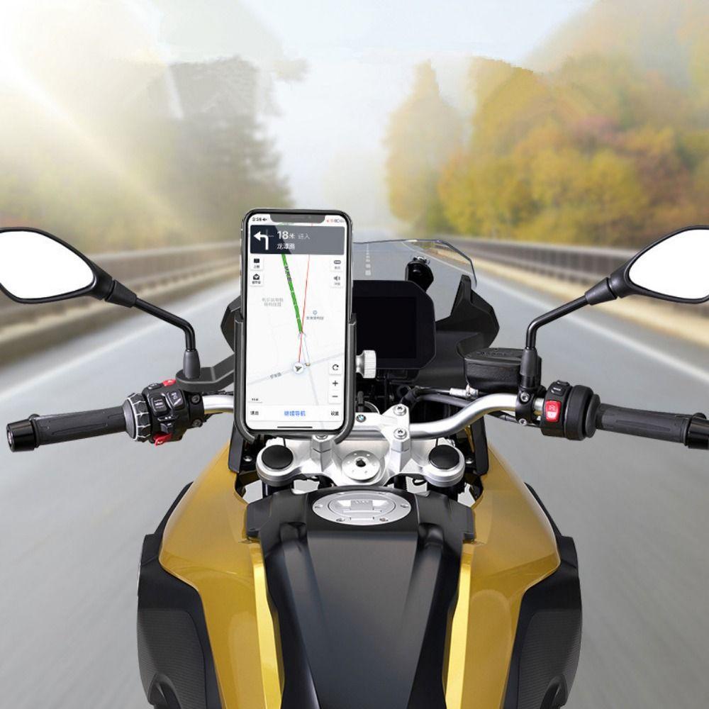 Populer Sepeda Phone Holder Aluminium Alloy Anti Shock MTB Dudukan Hp