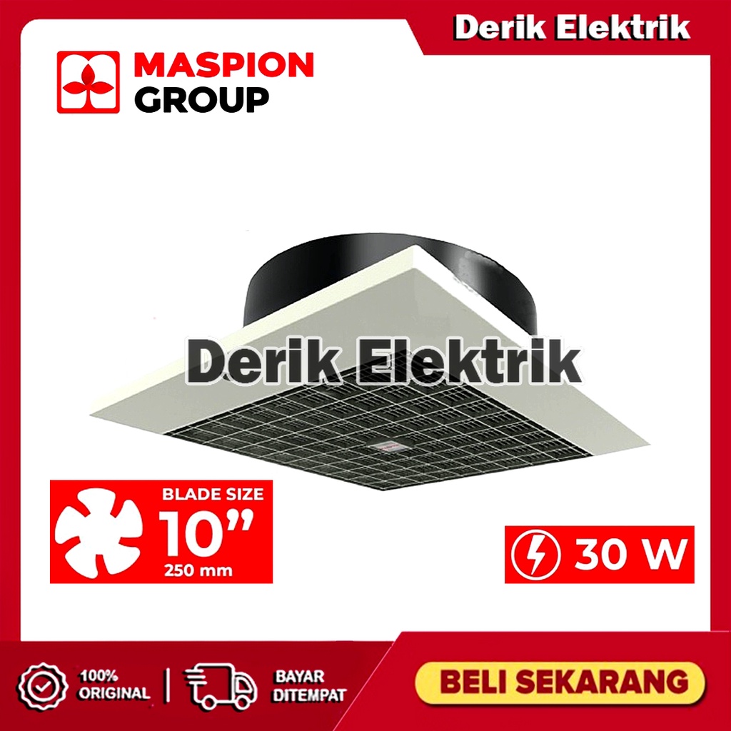 MASPION EXHAUST FAN / HEXOS PLAFON CEF25 / CEF-25 / CEF 25 (10 INCH) GARANSI RESMI