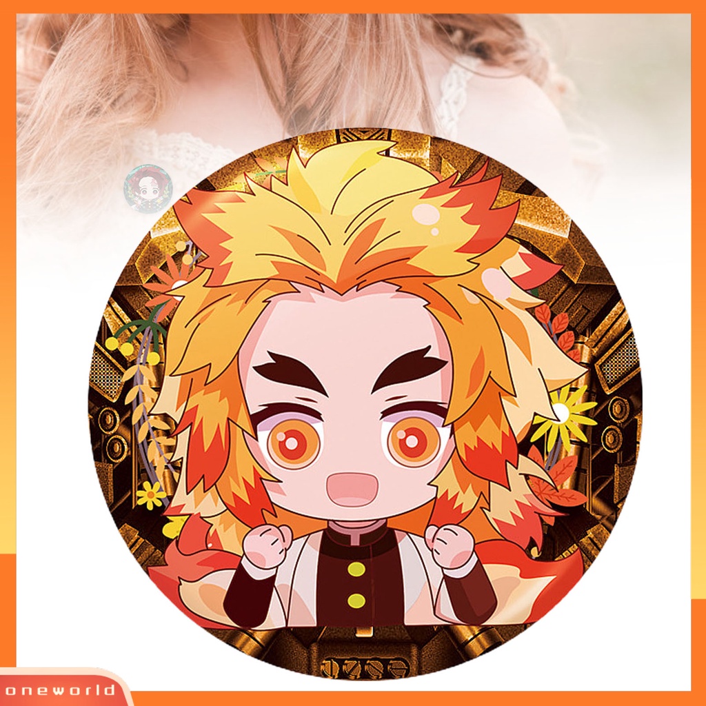 [ONE] Bulat Demon Slayer Tanjiro Figure Desain Kain Lencana Bros Pin Perhiasan Decor