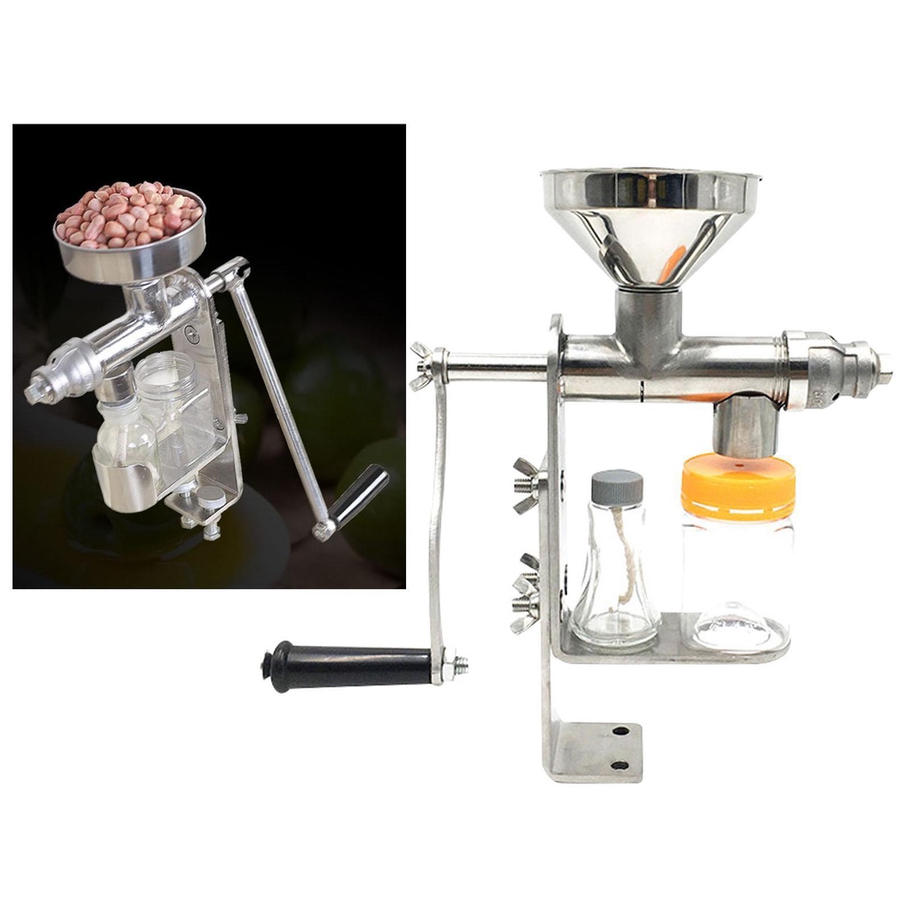 Mesin Press Minyak Manual Oil Extractor Peanut Stainless Steel Expeller Minyak
