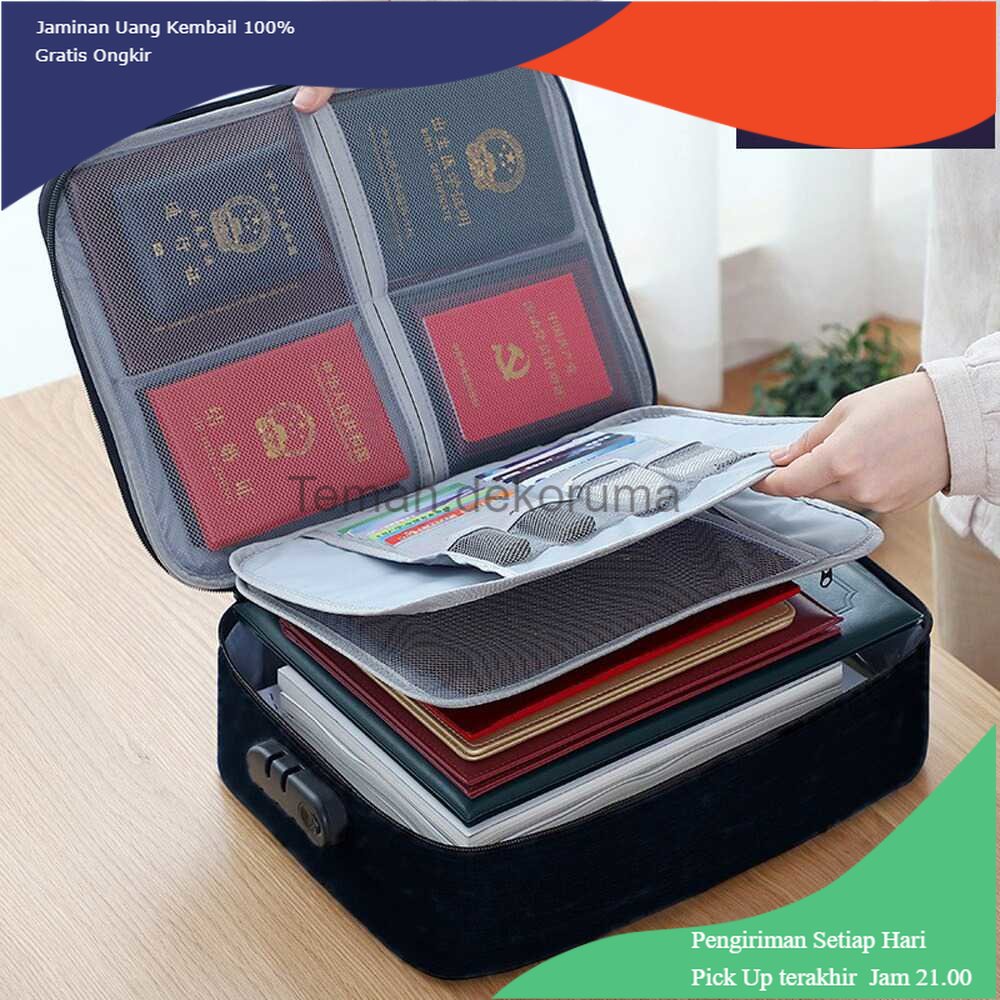 TD - TRV KALAX Tas Travel Organizer Three Layer Password Lock - KA51