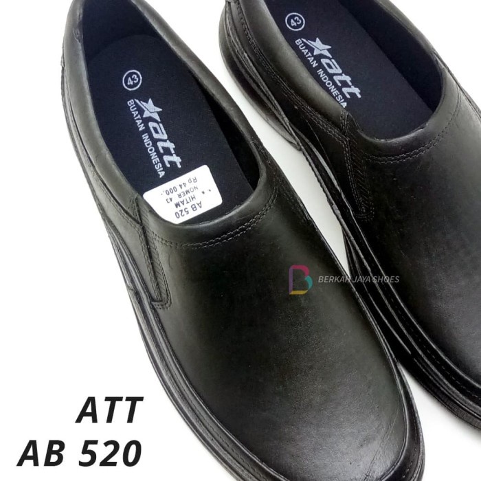 Sepatu Pria / Sepatu Pantofel Karet Pria ATT AB 520 Hitam - 40