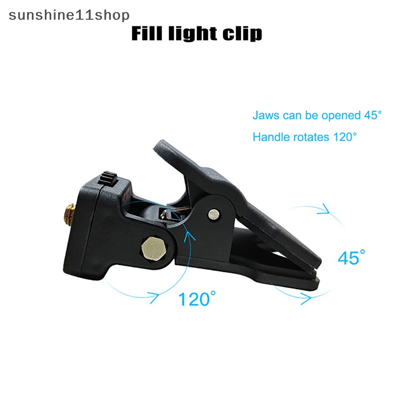Sho Isi Lampu Klip Kamera Flash Holder Mini1/4 Screw Mount Universal Phone Tripod Tablet Mount Clamp Untuk Fotografi N