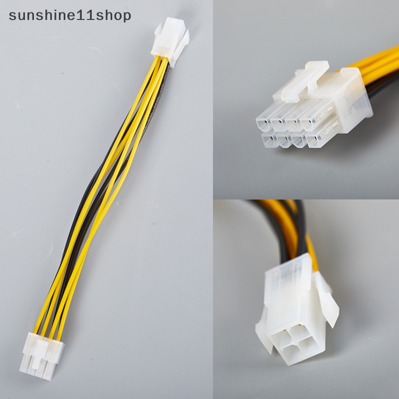 Sho Kabel Listrik 4Pin Ke 8Pin Motherboard Komputer CPU Power Cord Extension Cord Kabel Konverter Daya Untuk Komputer N