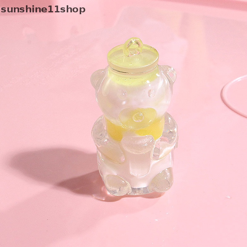 Sho Botol Beruang Resin Mini Luminous Glow In The Dark Miniatur Ornamen N