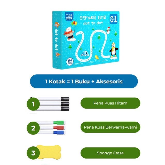 SMART WRITING BOOK / SMART KIDS BOOK Magic Practice Book Buku Gambar