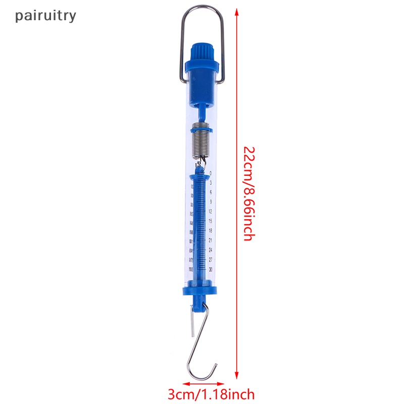 Prt Praktis Newtons Spring Scale Tubular Dynamometer Body Transparan Plastik PRT