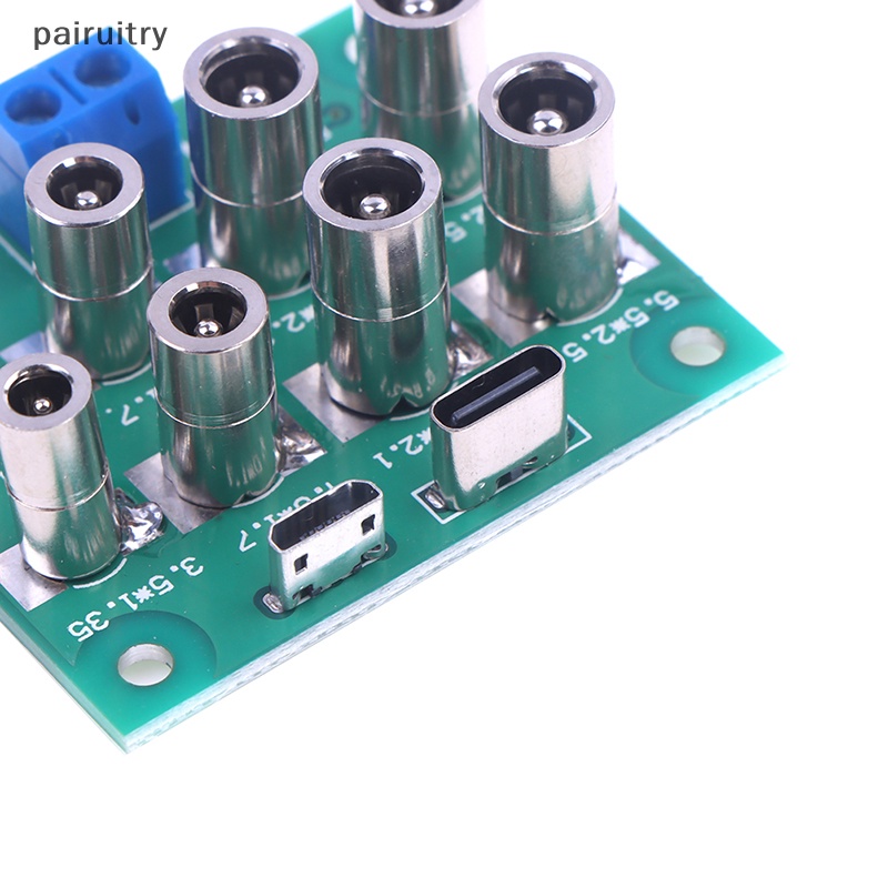 Prt Micro Tipe C Ke DC 5.5 x 2.1/2.5 4.0 x 1.7 3.5 x 1.35 mm Female PCB Board Adapter Charging Connector Socket PRT