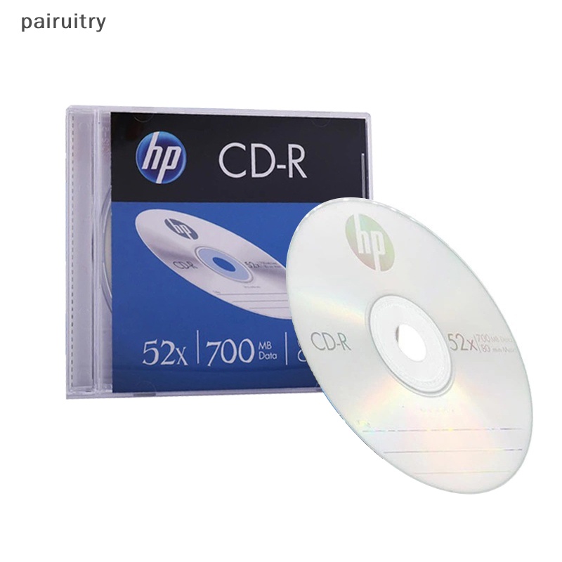 Prt CD-R CDR 52X 700MB 80menit Ditulis Ulang Blank Disc Disc Disc Dapat Direkam Compact Disc Dengan Slim Case PRT