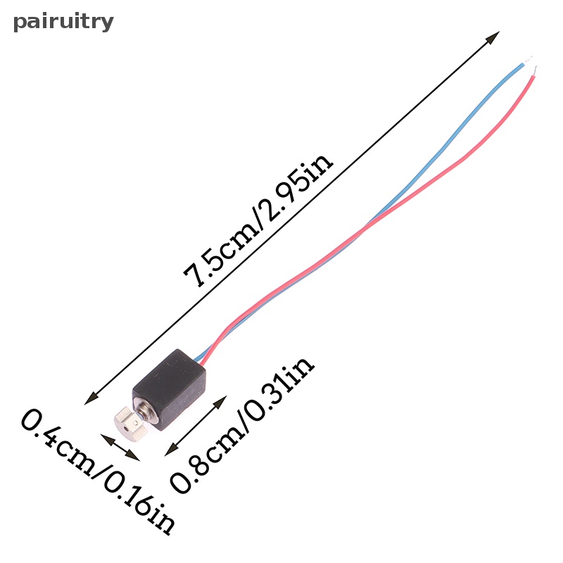 Prt 5Pcs 4mm*8mm 0408mini Micro Getaran Motor DC 3V Hollow Cup Coreless Motor PRT
