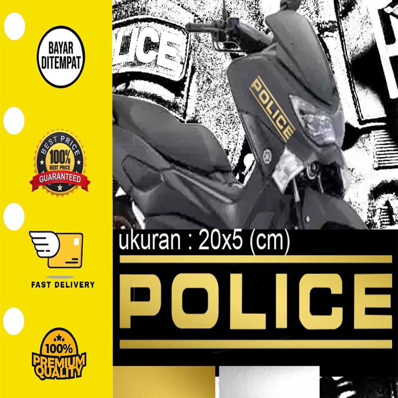 [1 PCS] Stiker Cutting Sticker Motor NMAX POLICE 01