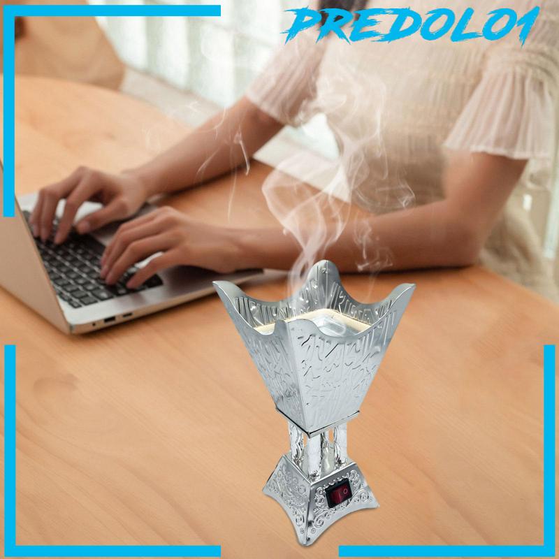[Predolo1] Burner Holder Elektrik Censer Metal Arab Untuk Kantor Rumah Ruang Tamu