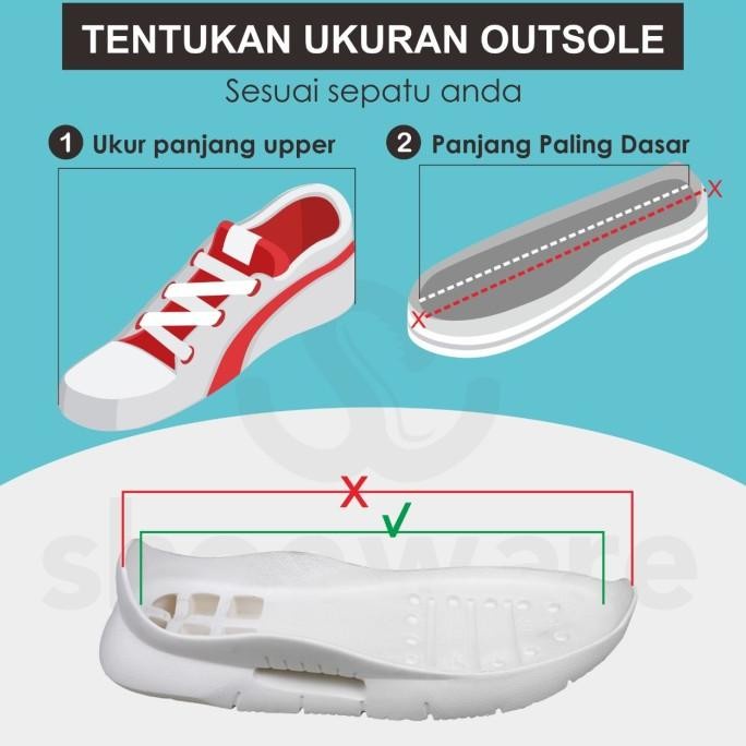 outsole sepatu outsol sneakers sport kecil ringan line strip