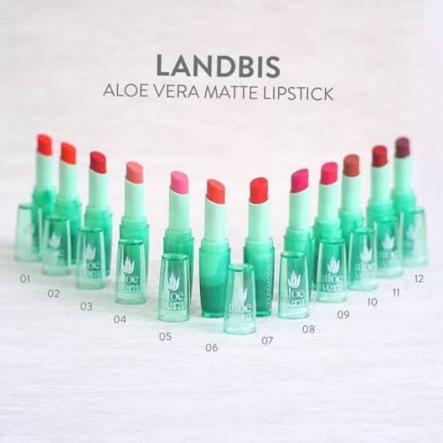 JT - LIPSTICK ALOE VERA LANDBIS PELEMBAB BIBIR SEMI MATTE