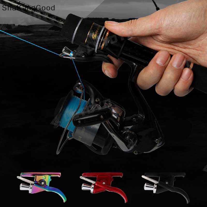 Skid 1PC Baru Breakaway Marine Fishing Launch Gun Clamp Tombol Jempol Surfing Casg Trigger Barrel Clip Alat Pelindung Jari Ikan SKK