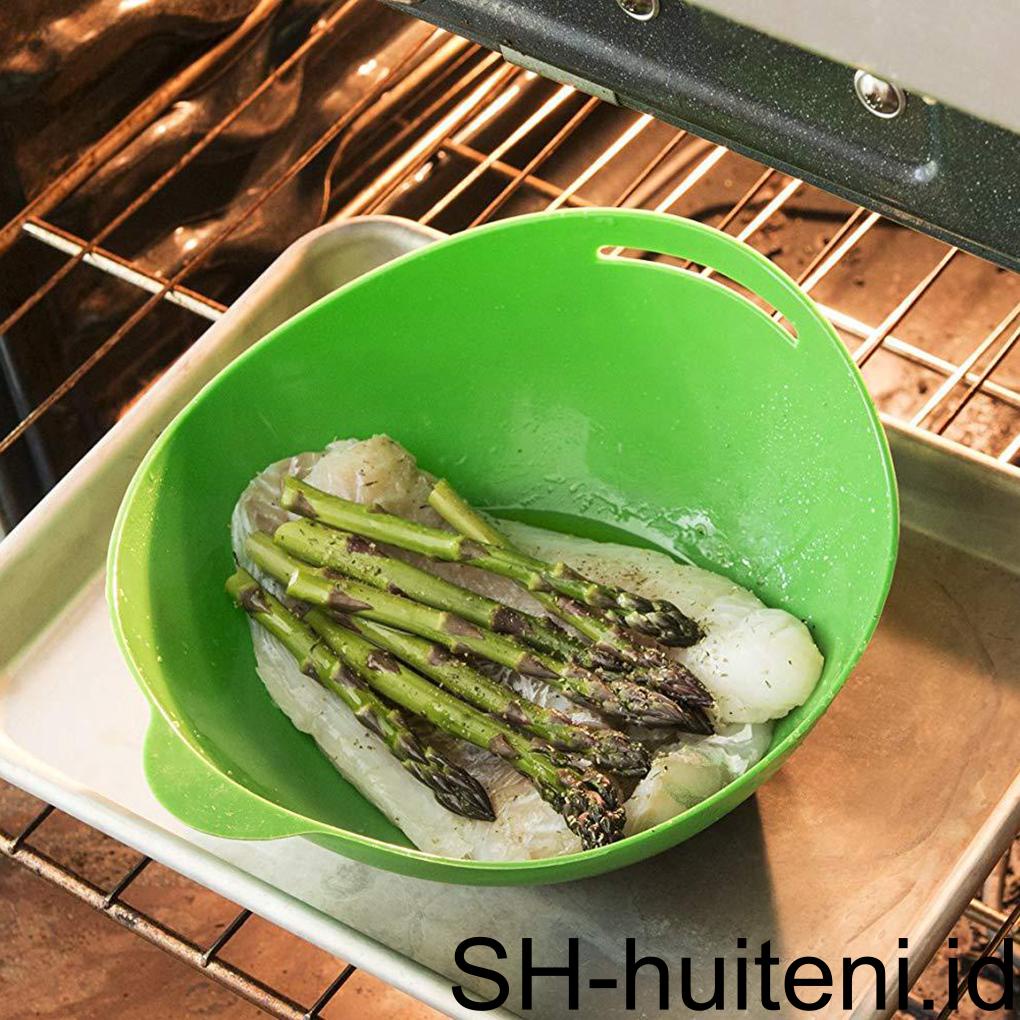 Microwave Silicone Steamer Lipat Sayur Tahan Suhu Tinggi Mengukus Mangkuk Peralatan Masak Rumah Supplier Dapur Gadget