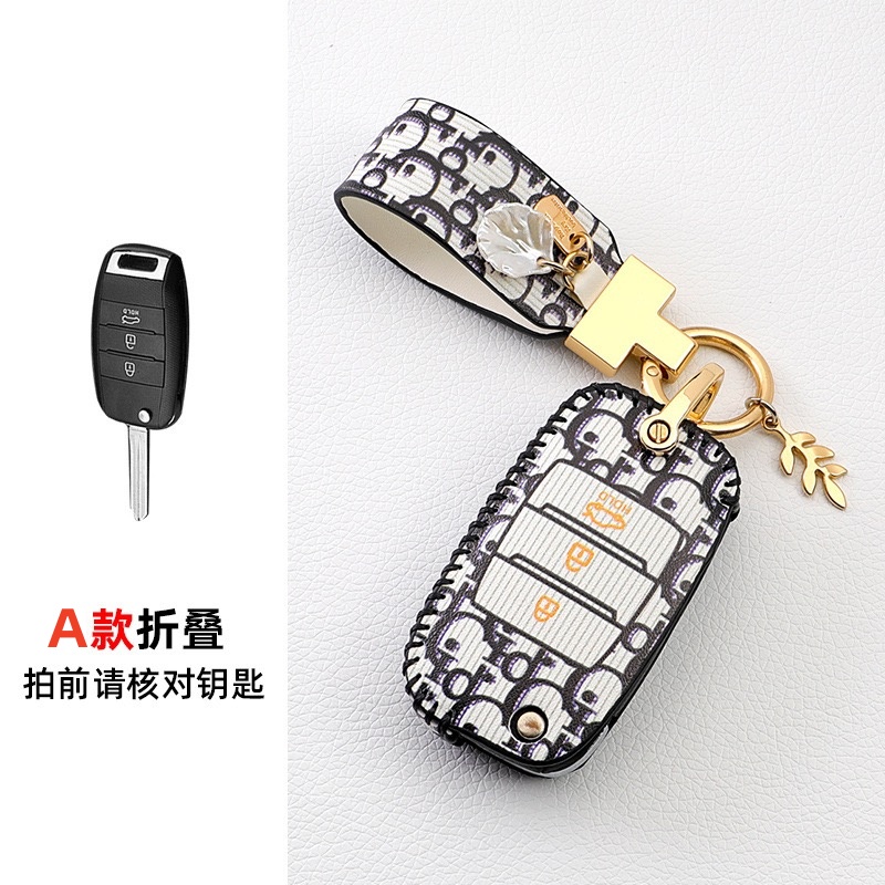 Untuk Kia Optima Sorento Niro Soul Kulit 3tombol Mobil Remote Key Cover Penutup Key Fob Aksesori