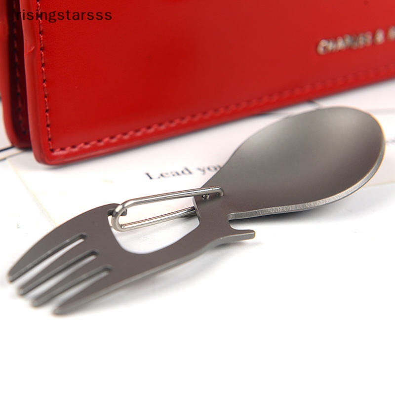 Rsid Span-new Outdoor Camping Piknik Stainless Steel Garpu Sendok Peralatan Makan Ultralight Bermanfaat Jelly