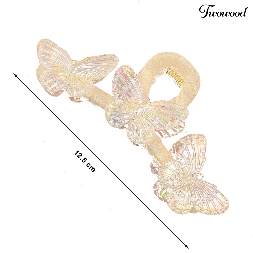 Twowood Gaya Korea Musim Semi Persilangan Gigi Rambut Cakar Super Peri Kupu-Kupu Dekorasi Rambut Klip Aksesoris Rambut