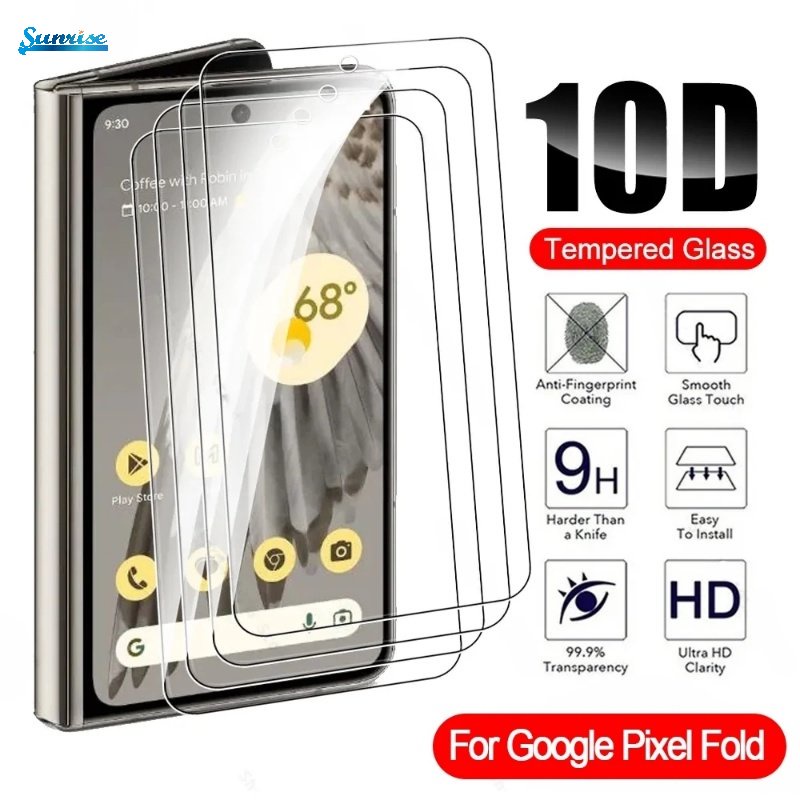 Kualitas Tinggi Anti Gores Pelindung Layar Transparan Tahan Air Pelindung Bebas Gelembung Aman Tempered Glass Film Handphone Untuk Google Pixel Lipat